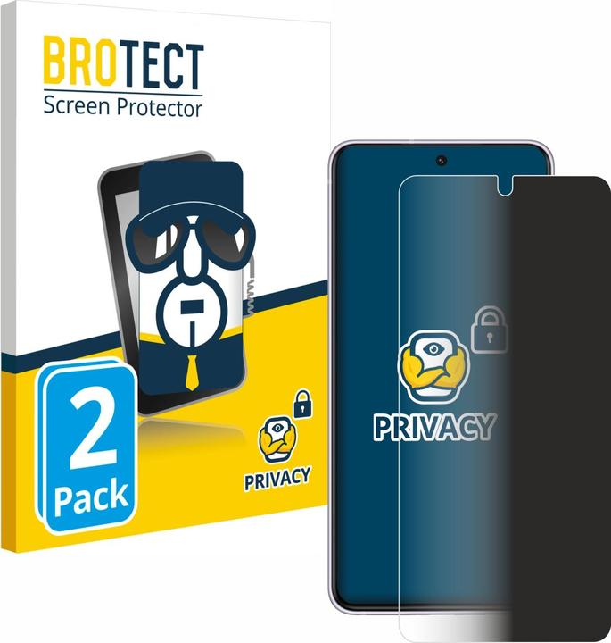Productafbeelding BROTECT Anti-spionnetje privacyfolie Beschermfolie tegen blauw licht (2 Stuk, Samsung Galaxy S21 FE 5G)