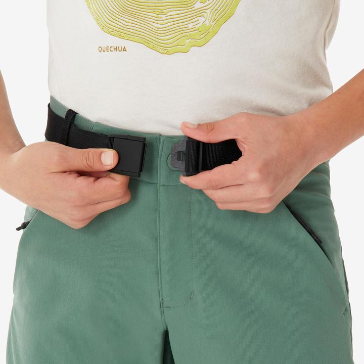 Produktbild Quechua Kids’ Softshell Hiking Trousers 7-15 Years - MH900 - Green (6, 7, 8)