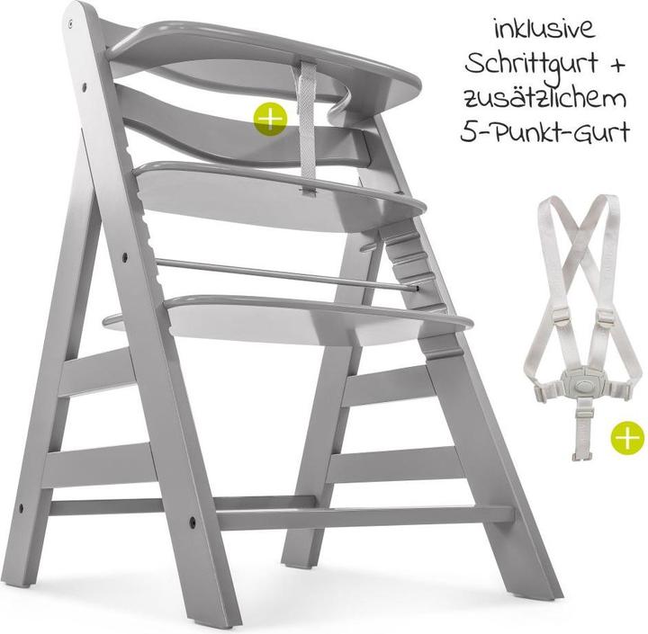 Produktbild Hauck Hochstühle Hochstuhl Alpha Plus Grey - im Sparset inkl. (Hochstuhl)