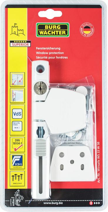 Immagine prodotto Burg Wächter Winsafe WS 33 W SB dispositivo di chiusura per finestre