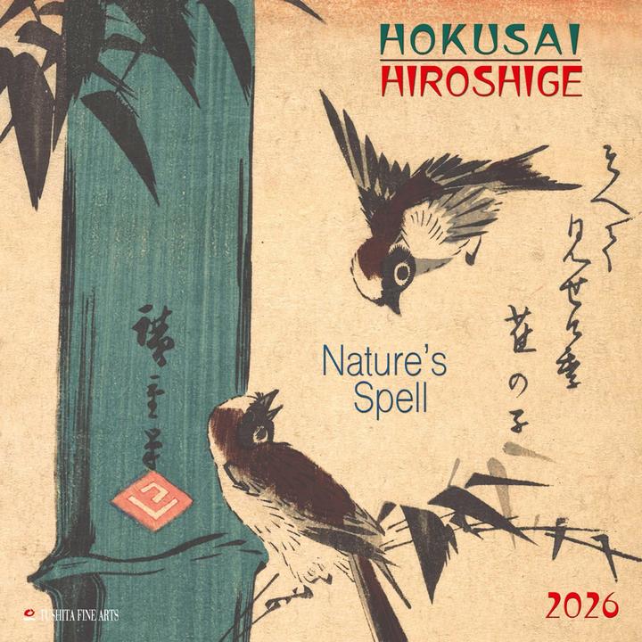 Image du produit Hokusai/Hiroshige - Nature 2026 (30 x 30 cm, Allemand, Français, Suisse-allemand, Tchèque, Anglais, Néerlandais, Polonais, Italien)