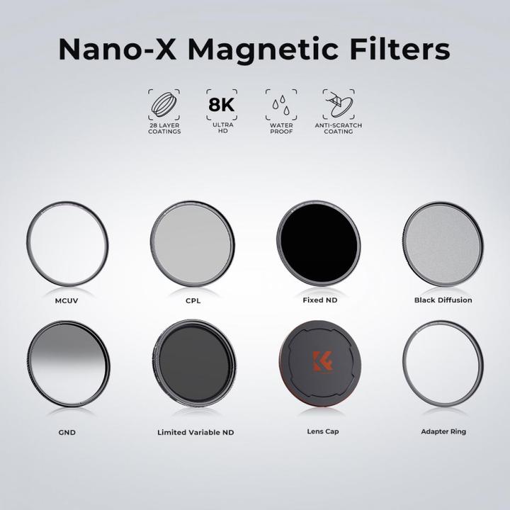 Actual product image K&F Concept Magnetic CPL Filter Nano X 72mm (KF-1706) (72 mm)