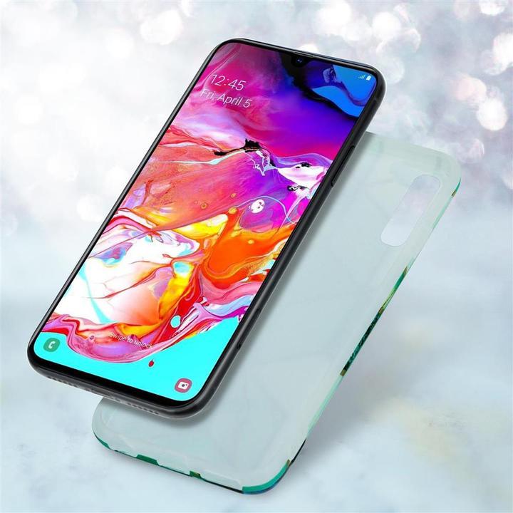 Produktbild Cadorabo IMD TPU Bunter Marmor Cover (Samsung Galaxy A70, Samsung Galaxy A70S)