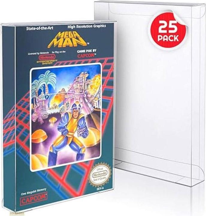Immagine prodotto Evoretro Custodia in PET da 25 pezzi per giochi NES (NES Classic)