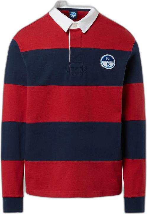 Actual product image North Sails long sleeve polo w/logo (M)