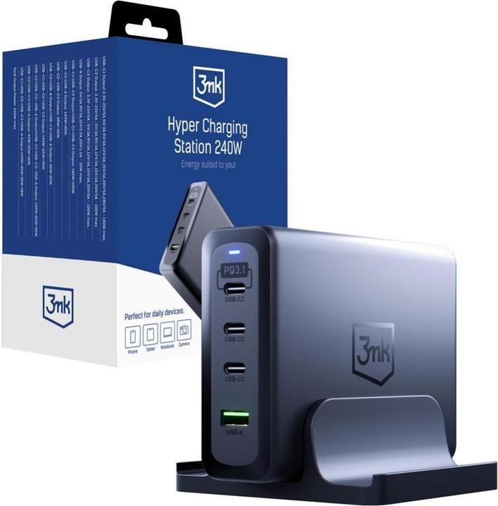 Image du produit 3MK Station de charge Hyper 240W stacja ładująca (140 W)