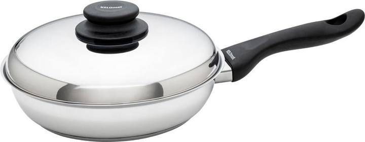 Produktbild Kelomat Grillpfanne rund mit Deckel (24 cm, Bratpfanne, Edelstahl)