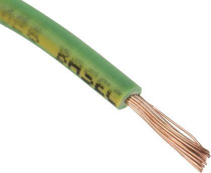 Immagine prodotto Rs Pro 2491B 1.5mm green/yellow LSHF wire (100 m)