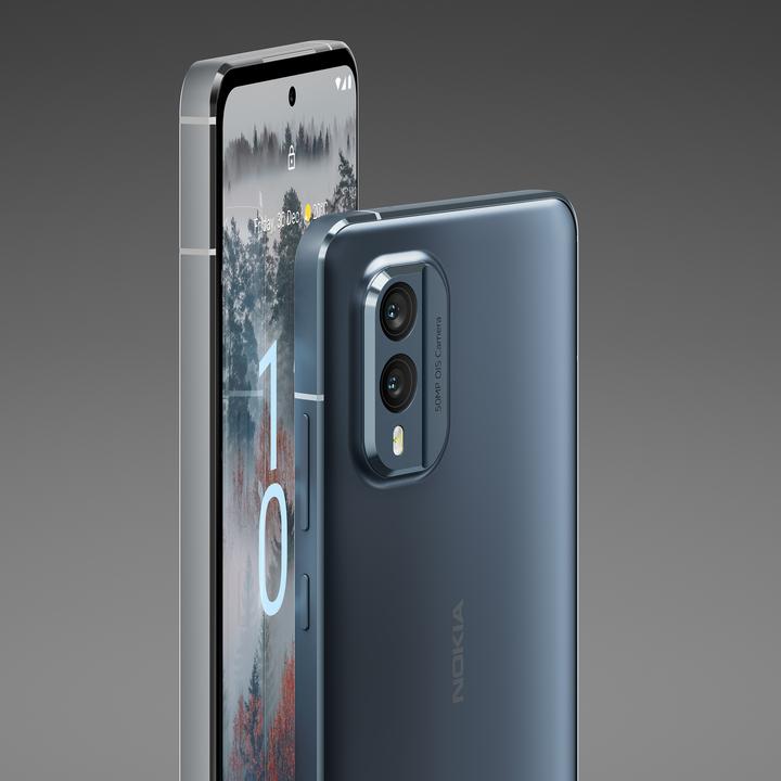 Actual product image Nokia X30 5G (256 GB, Cloudy Blue, 6.43", Dual SIM, 50 Mpx, 5G)