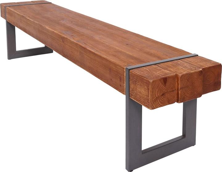Produktbild Swisshandel24 Sitzbank, Esszimmerbank Bank, Tanne Holz rustikal massiv - braun 160cm (160 cm)