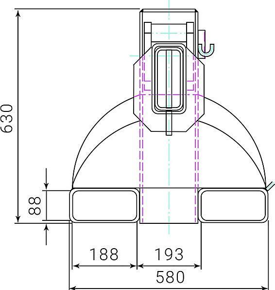 Immagine prodotto RR Braccio della gru tipo RKT8 Portata 5000kg RAL2004