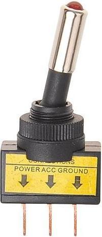 Immagine prodotto ProPlus Interruttore a levetta LED rosso 12V-max. 20A in confezione blister