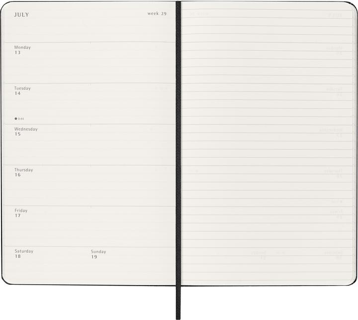 Produktbild Moleskine Geschäftsagenda Weekly (130 x 210 mm, Englisch)