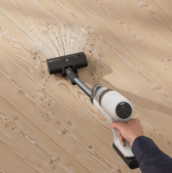 Image du produit Electrolux EP71HB14UV Aspirateur-balai électrique sans fil à sec sans sac 0,3 l 57 W couleur crème 4 Ah
