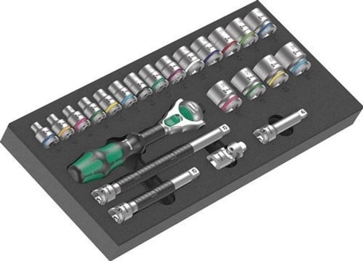 Actual product image Wera 9721 Foam insert 8000 B Zyklop ratchet set 1
