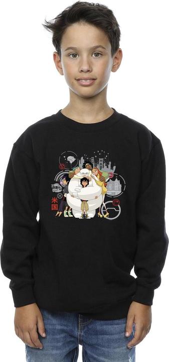 Actual product image Disney Boys Big Hero 6 Baymax Group Hug Sweatshirt (104)