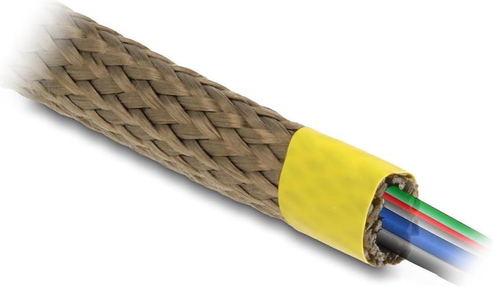 Image du produit Delock Gaine tressée en fibres de basalte 2 m x 15 mm brun (Gaines pour câbles, 200 cm)