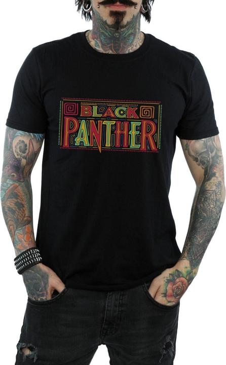 Actual product image Mens Black Panther Tribal Logo T-Shirt (XXL)