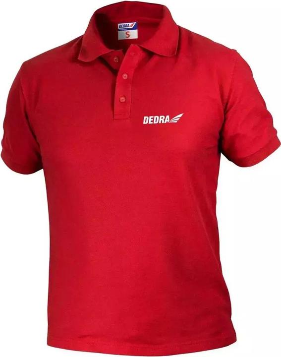 Produktbild Dedra Rotes Herren-Poloshirt S (BH5PC-S) (S)