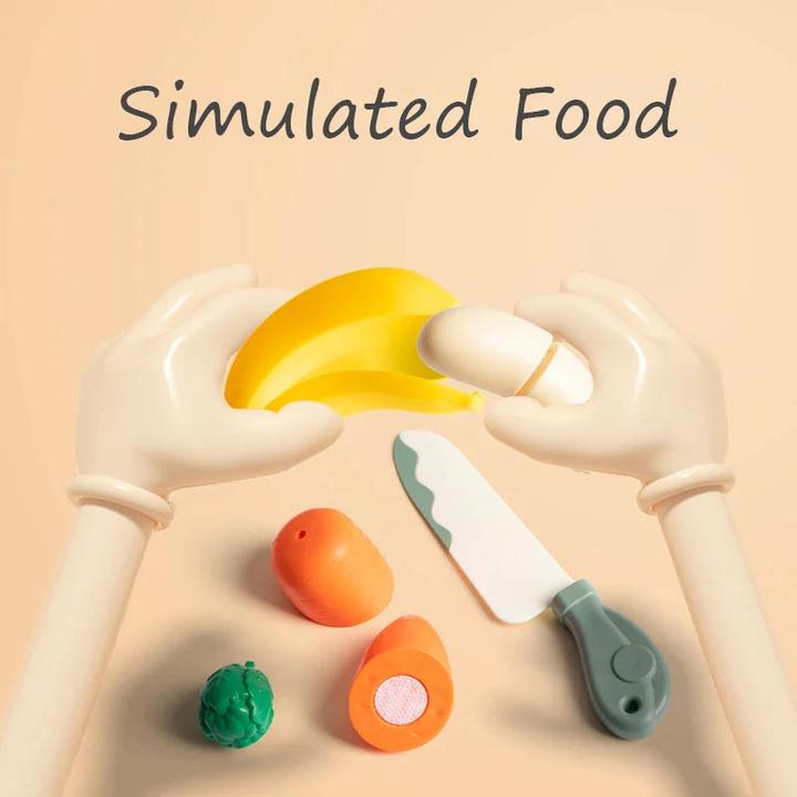 Immagine prodotto Activity Board I bambini giocano a fare finta di cucinare simulando il cibo, la frutta e la verdura della cucina.