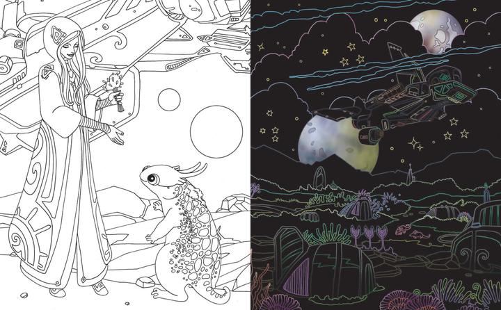 Produktbild Magische Galaxien - Kritzel-Kratzel-Buch für Kinder ab 7 Jahren (Deutsch, 2021)