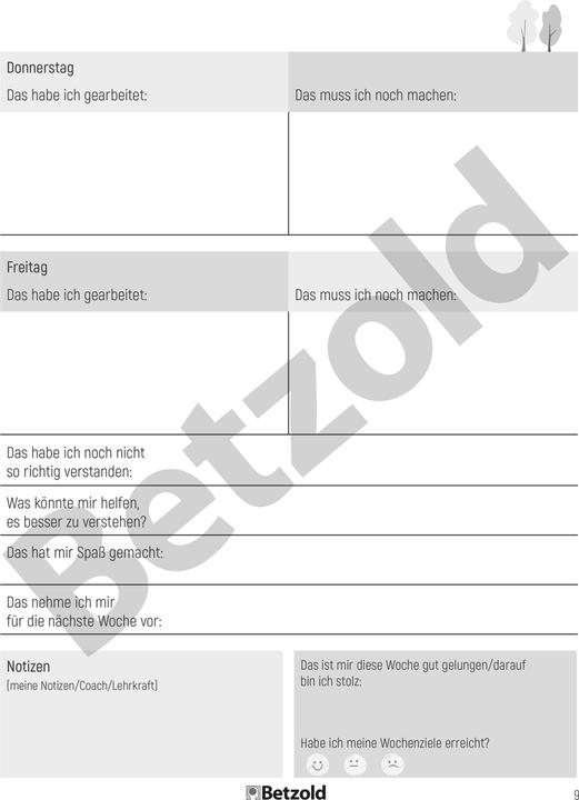 Actual product image Betzold Learning diary