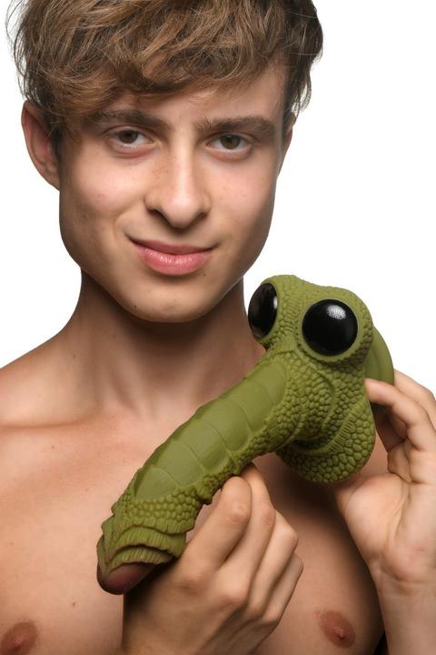 Image du produit Creature Cocks Swamp Monster Scaly Silicone Dildo - Black