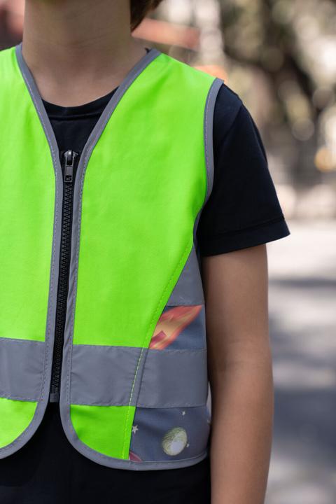 Produktbild Korntex Kinder Warnweste Aerospace Neongrün/UFO CO2 Neutral XXS EN 17353 ® ACTAERUFO (XXS)