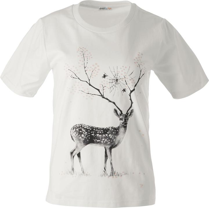 Dressforfun T-Shirt Blumenhirsch