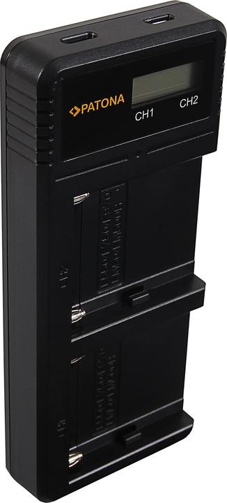 Produktbild Patona NP-F970 Set Ladegerät + 2 Akkus (Kamera Akku Ladegerät, Kamera Akku)