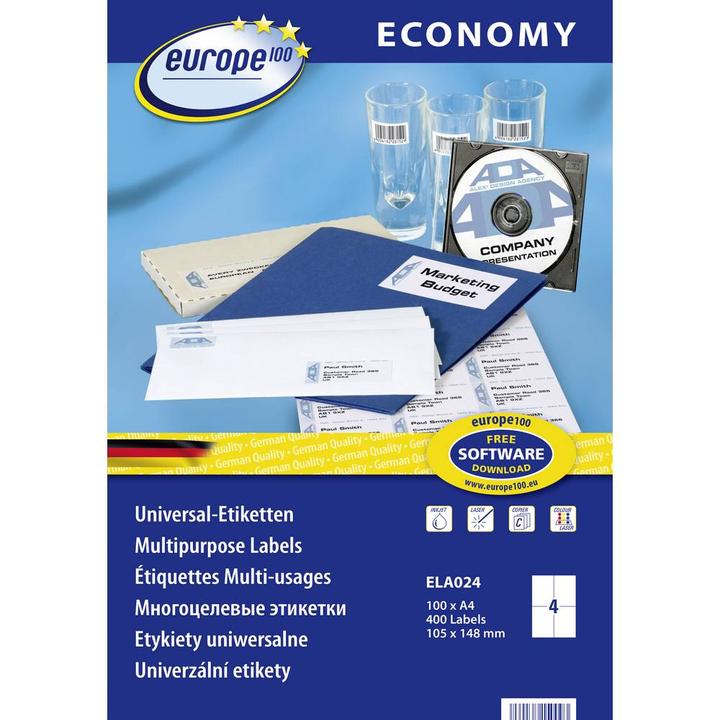 Productafbeelding Avery Dennison ELA024 Printeretiket Zelfklevend printeretiket