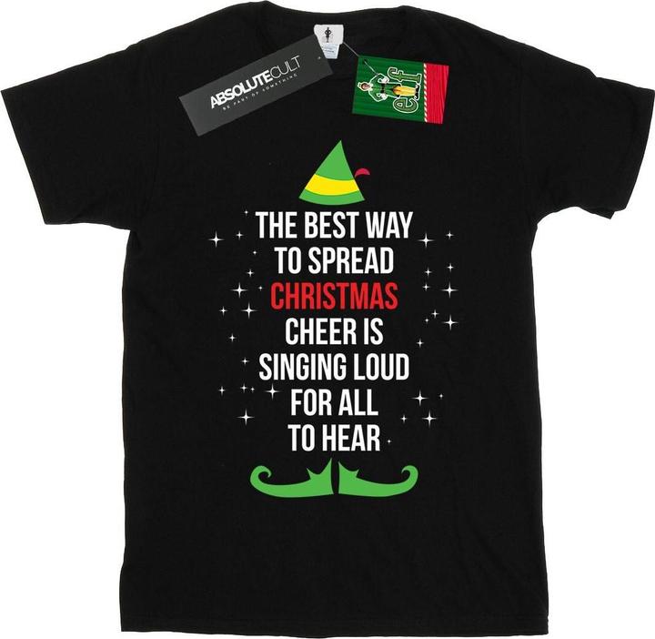 Elf Christmas Cheer Text TShirt (3XL)