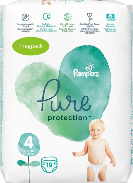 Produktbild Pampers Pure Protection (Gr. 4, Monatsbox, 160 Stück)