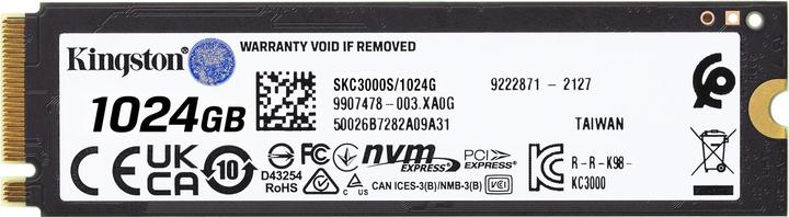 Actual product image Kingston KC3000 (1024 GB, M.2 2280)