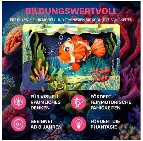 Produktbild Escape Welt Clownfisch - 3D Holzmodell (22 Teile)