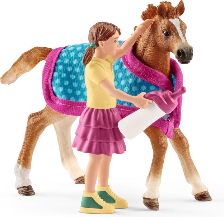 Produktbild Schleich Fohlen mit Decke