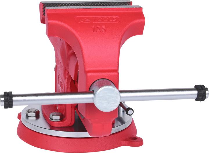 Image du produit KS Tools Etau parallèle avec plateau tournant, longueur de mors 120 mm, avec mors tubulaire (120 mm)