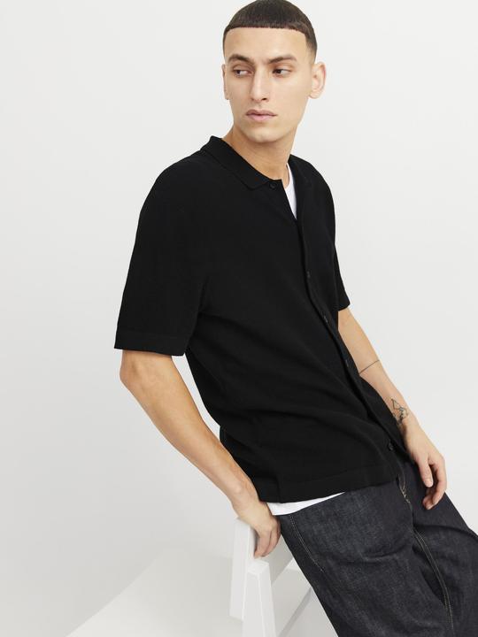 Produktbild Jack & Jones Jjeemil Knit Structure Shirt Ss Sn (L)