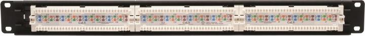 Actual product image Eaton 24-Port 1U Rack-Mount Cat6/Cat5 110 Patch Panel 568B RJ45 Ethernet TAA