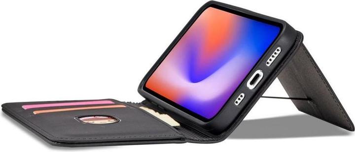 Immagine prodotto Hurtel Custodia a calamita per iPhone 12 Pro Custodia a portafoglio portacarte Nero (Apple iPhone 12 Pro)