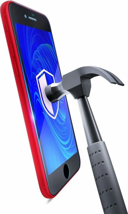Actual product image 3MK NeoGlass for iPhone SE 2020 black frame (1 Piece, Apple iPhone SE)
