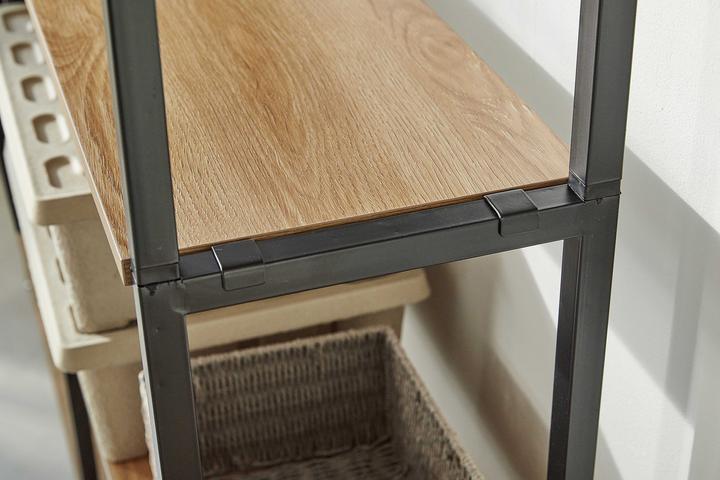 Actual product image Möbilia 1 wide shelf, 1 narrow shelf (127.5 x 30 x 210 cm)