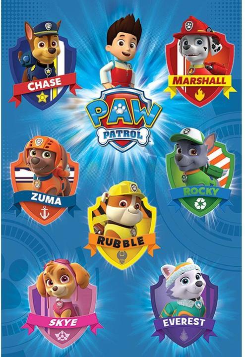 Actual product image Paw Patrol Poster coat of arms