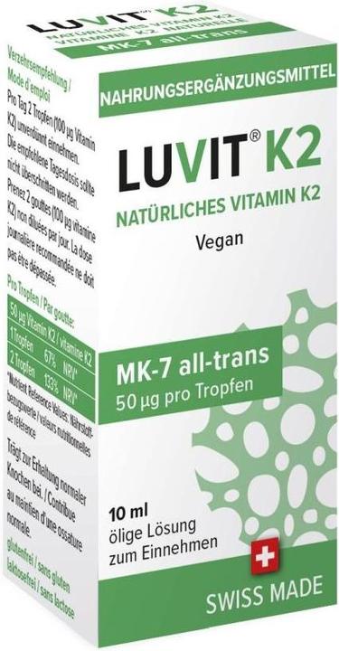 Actual product image Luvit K2 Natural Vitamin Drops (10 Piece, Droplet, 44 g)