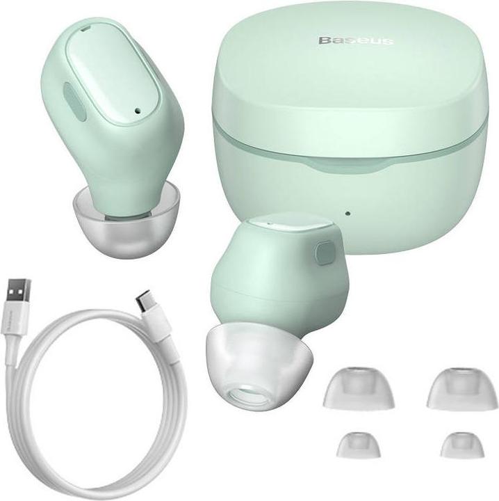 Actual product image Baseus Earphones TWS Bowie WM01 (green) (25 h, Wireless)