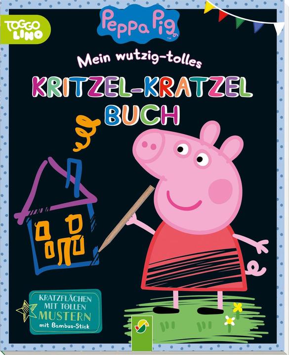 Produktbild Peppa Pig Mein wutzig-tolles Kritzel-Kratzel-Buch (Deutsch, Schwager & Steinlein Verlag, 2021)