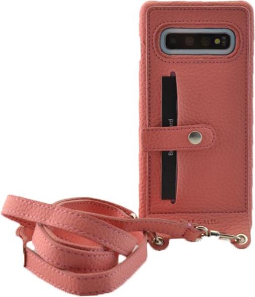 Actual product image Mike Galeli Back cover Lenny with strap coral (Samsung Galaxy S10)