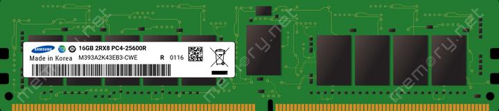 Produktbild Samsung 16GB DDR4 3200MHz RDIMM 2Rx8 ECC 1.2V (1 x 16GB, 3200 MHz, DDR4-RAM, DIMM)