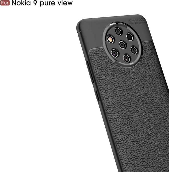 Actual product image Screenguard Nokia 9 PureView Cover Leather Design TPU Cover (Nokia 9 PureView)