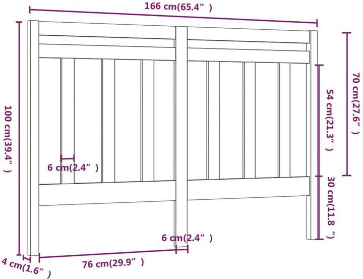 Actual product image VidaXL Daisi (166 x 4 x 100 cm)